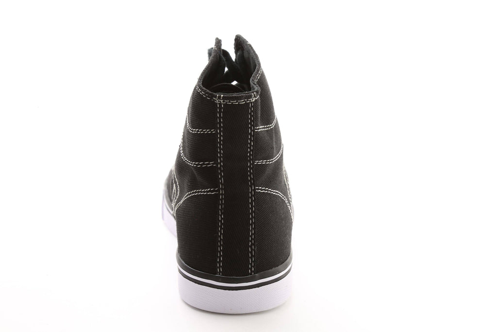 Black Red Canvas High Tops N39417