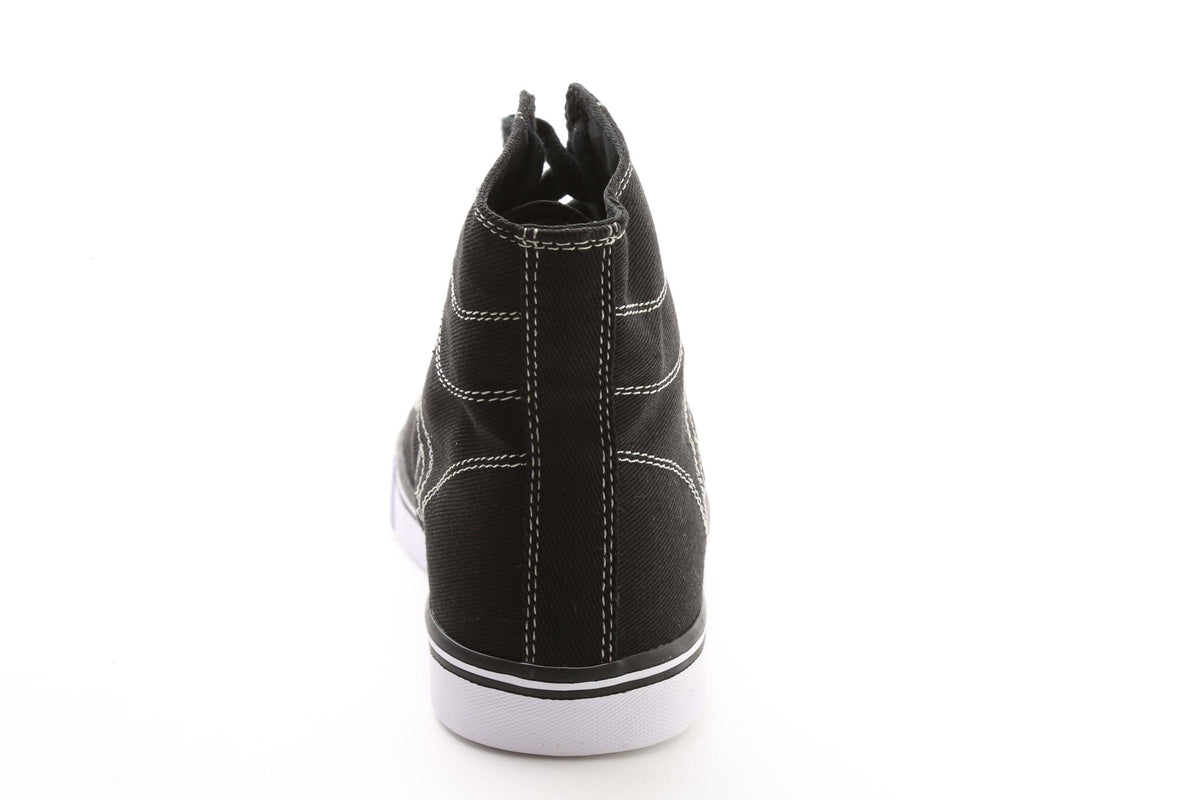 Black Red Canvas High Tops N39417