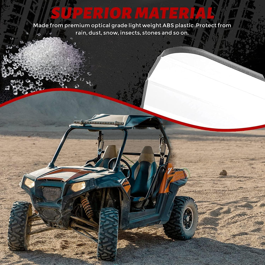 Scratch Resistant 3-in-1 Flip Clear Windshield U673