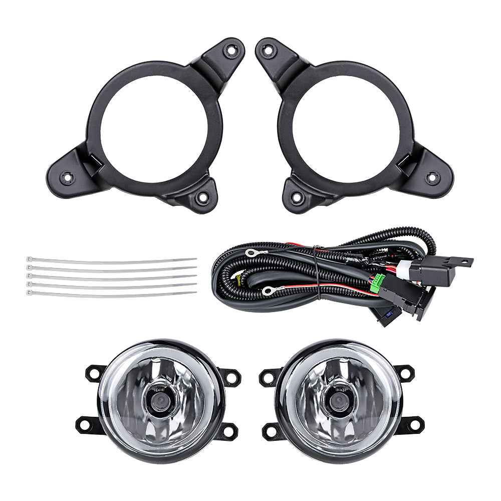 Front LED DRL Daytime Running Light Turn Signal Fog Lamps Bezel Set for Toyota C-HR 2016-2019 B319241
