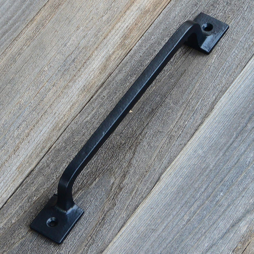 Black Cast Iron Pull Handles 12 inch Set of 2 A139
