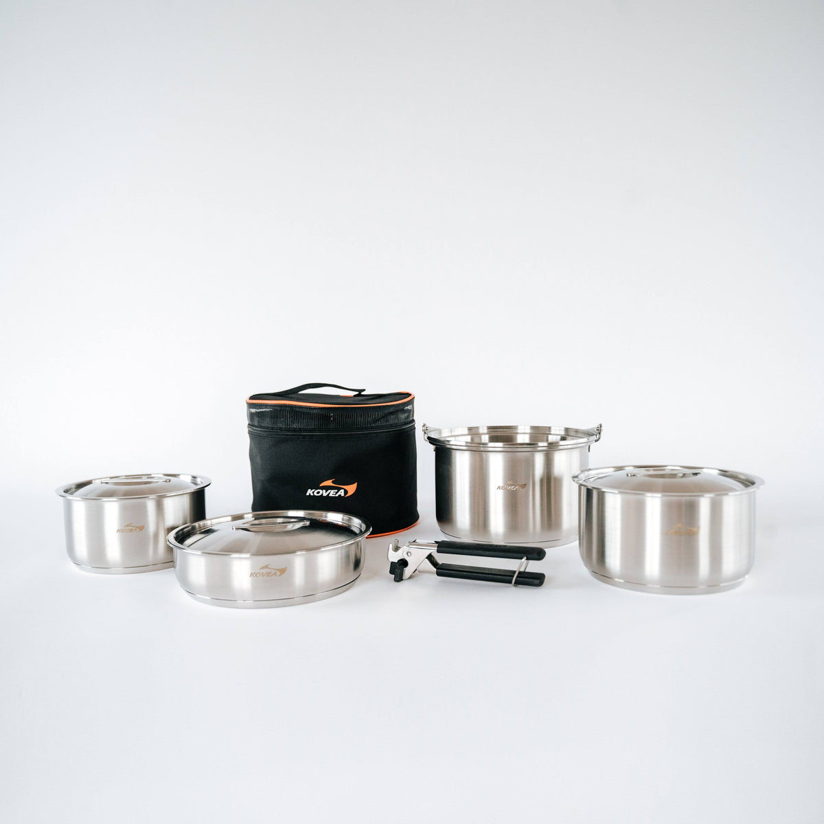Triple Stainless Outdoor Camping Aluminum Cookware L G44805