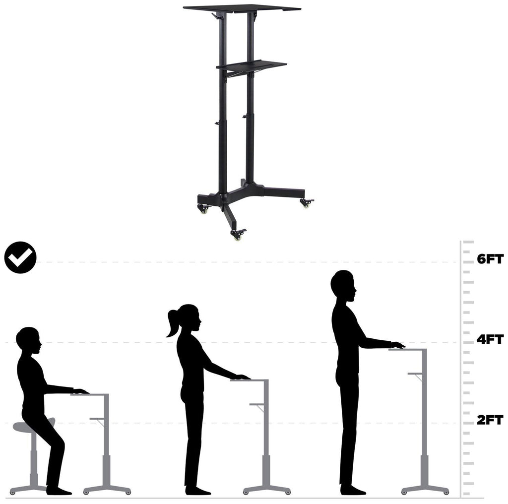 Portable Standing Desk Lectern E552894