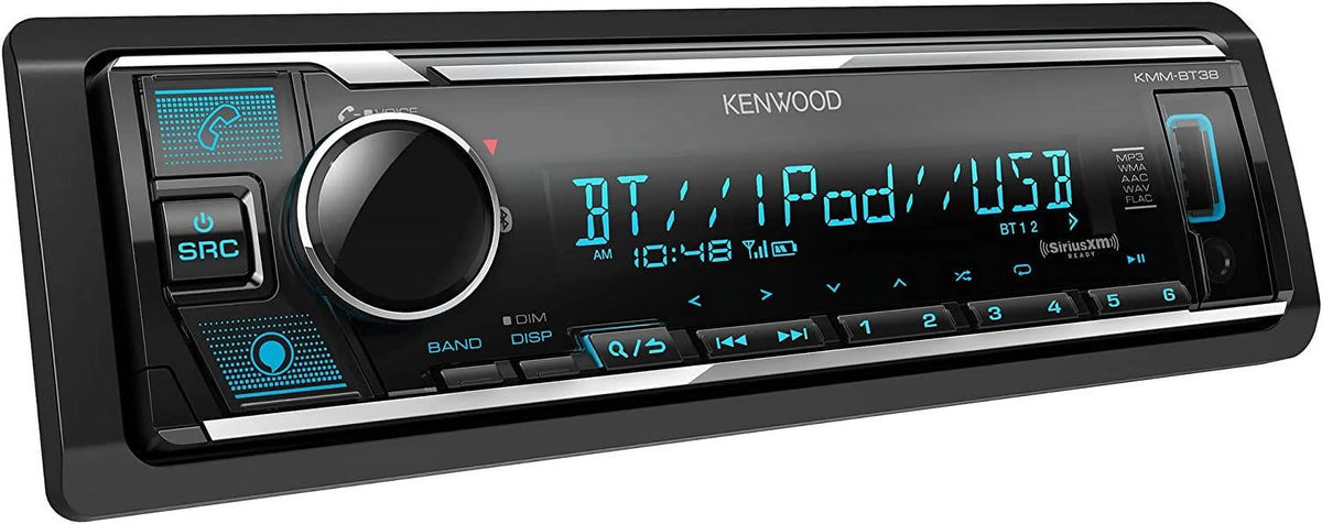 Single-Din Bluetooth Car Stereo with USB Port Y633