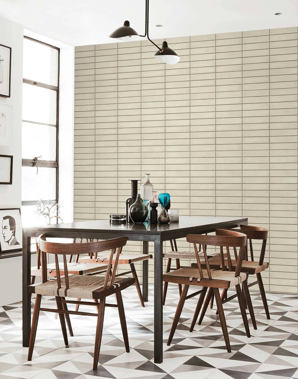 Bone Brick Wallpaper C961196