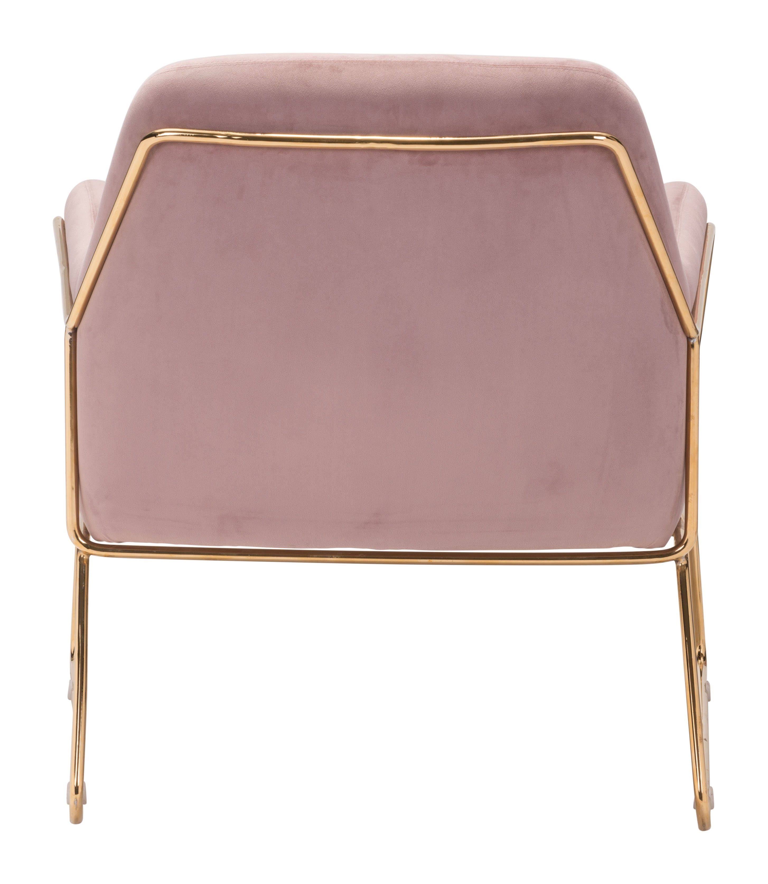 Pink Velvet Arm Chair A740524