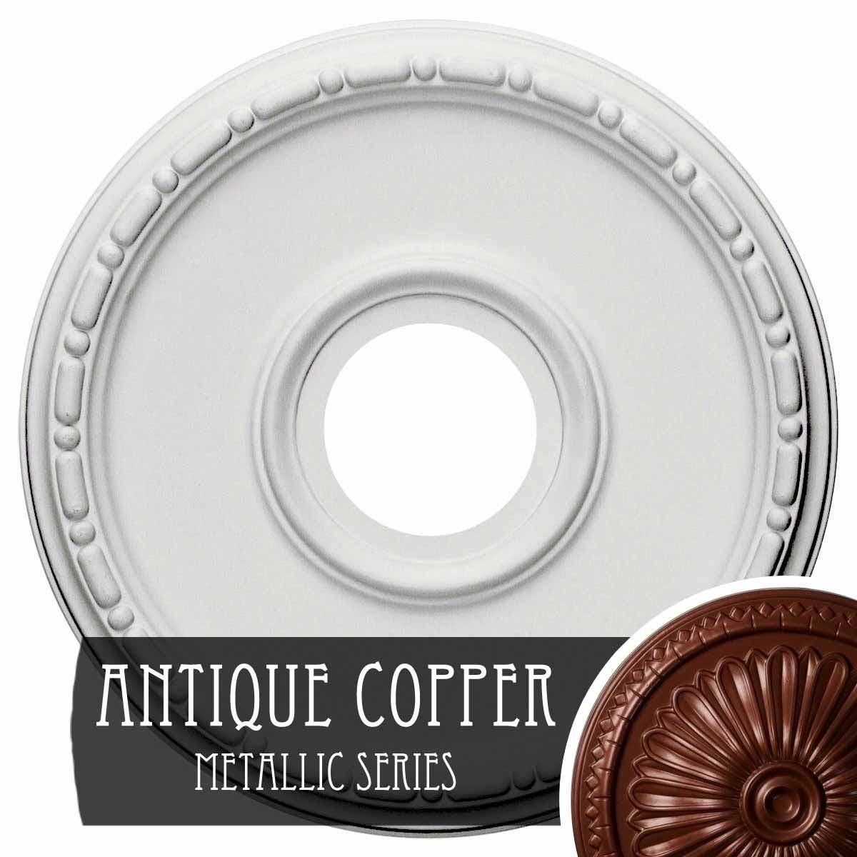 Hand-Painted Antique Copper Ceiling Medallion H981701