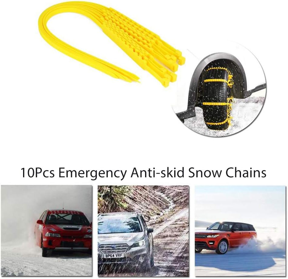 20Pcs Anti-Skid Snow Chains for Tyres Width 145-295mm N347668