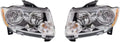 Headlight Assembly Pair for Jeep Grand Cherokee 2011 2012 2013 W381