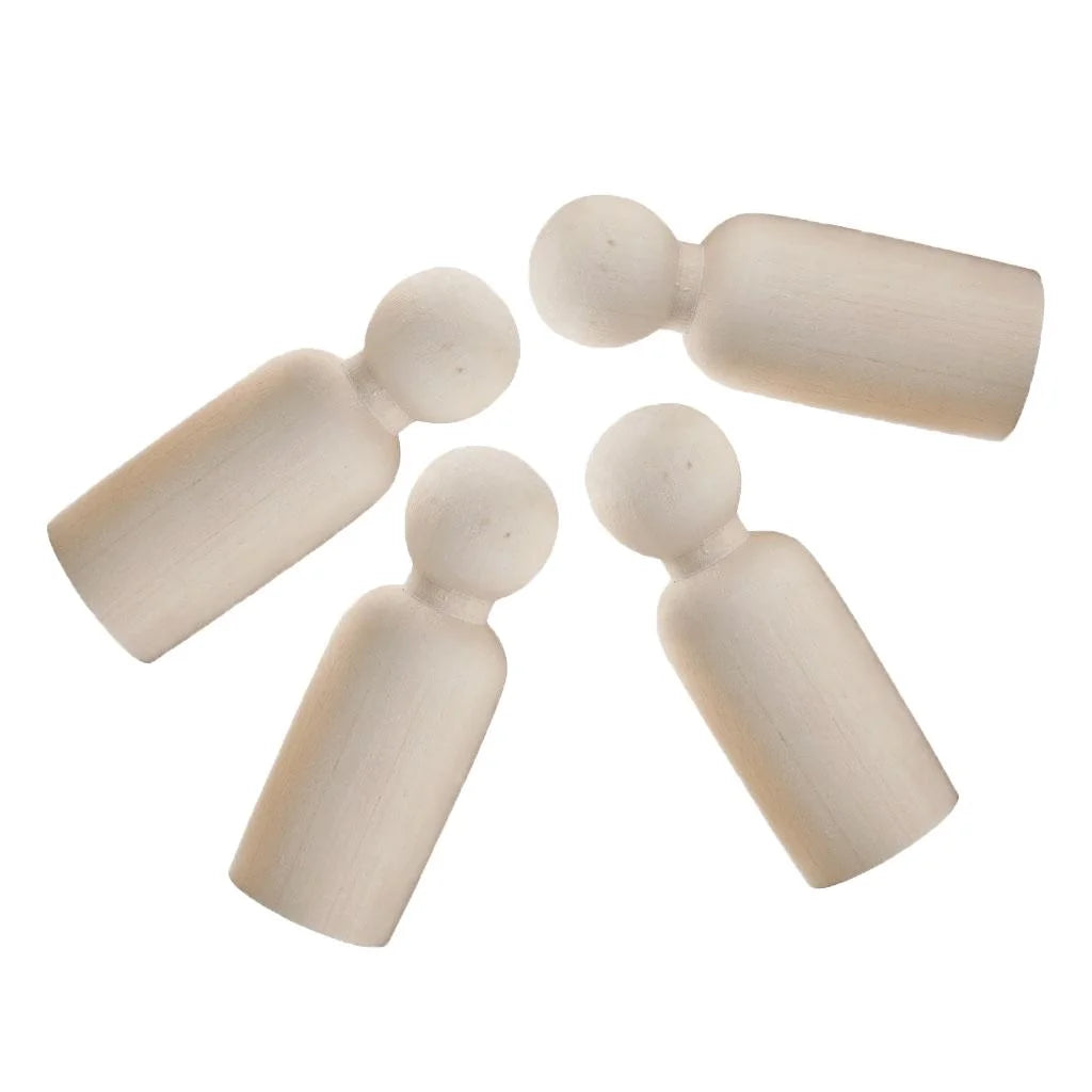 10pcs Wooden Peg Doll Body E359692