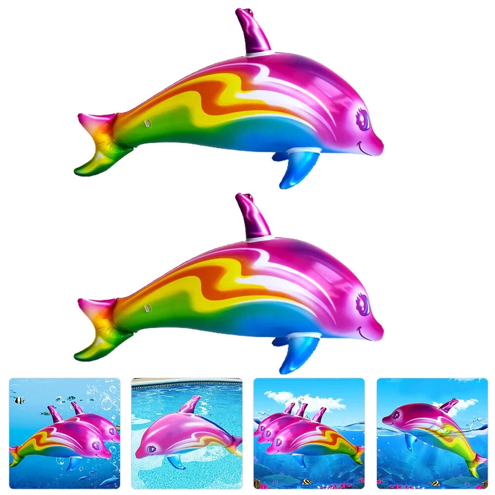 2pcs Big Inflatable Dolphin Toys I579