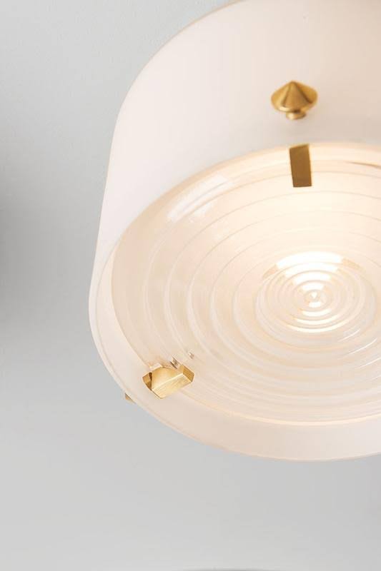 Satin Brass LED Flush Mount C67864