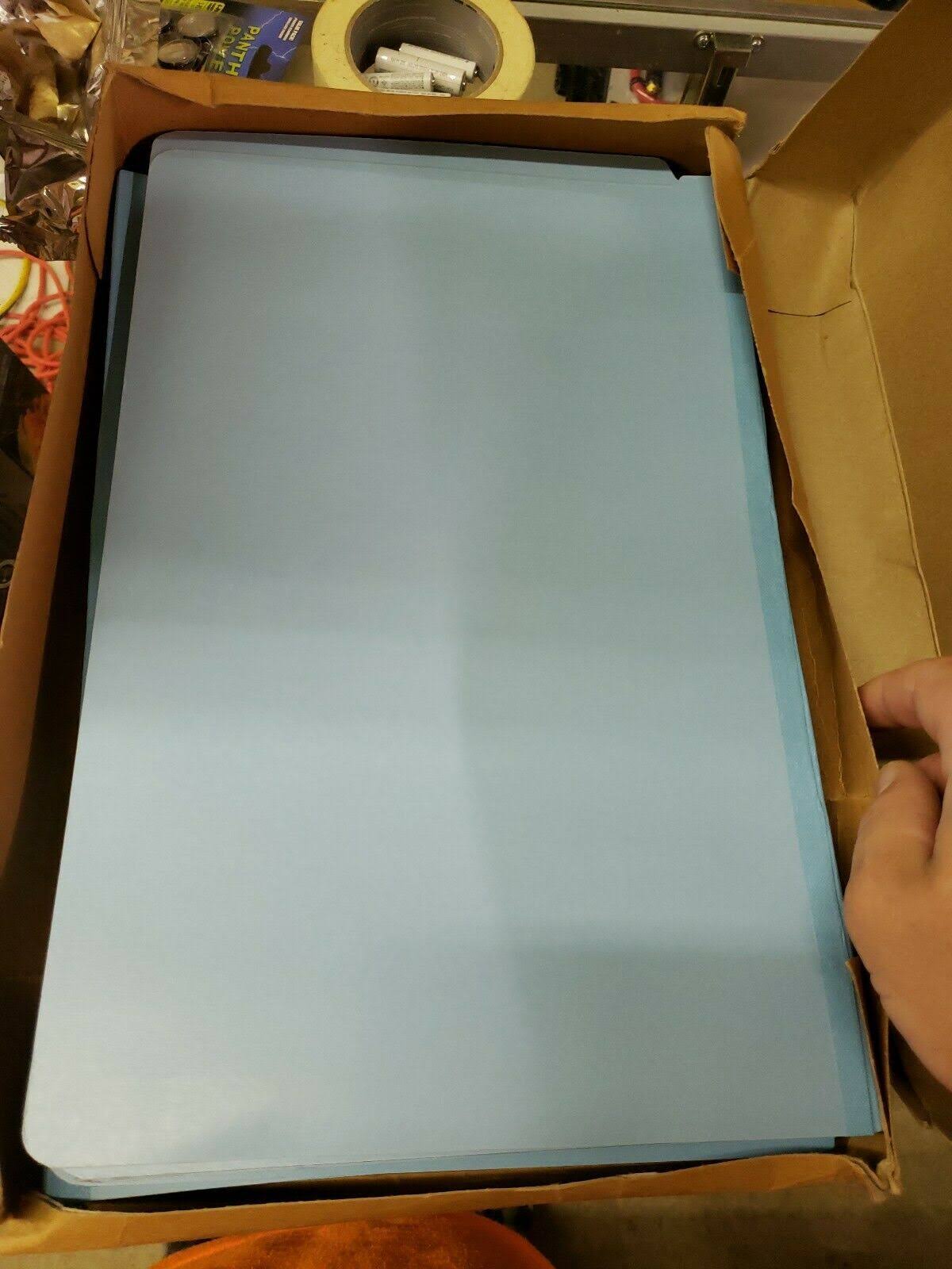 Blue Legal Six-Section Pressboard Classification Folders 10/Box O564