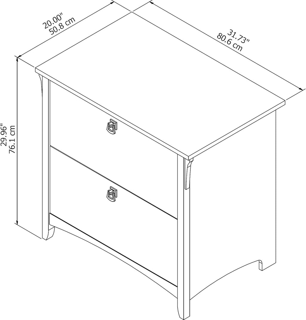 Antique White Lateral File Cabinet W63202