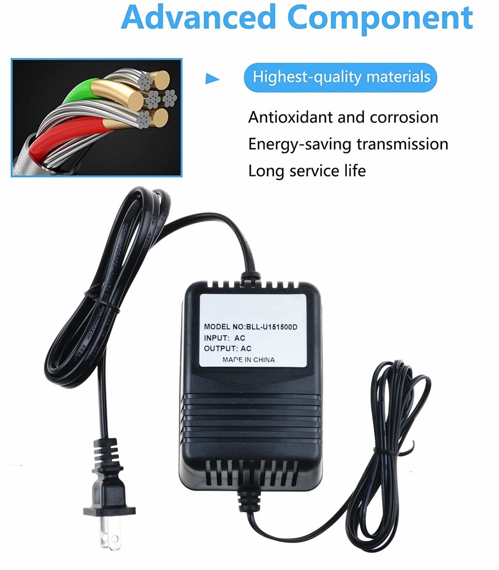 AC to AC Adapter for Exercise Bike Power Supply Cord X3749