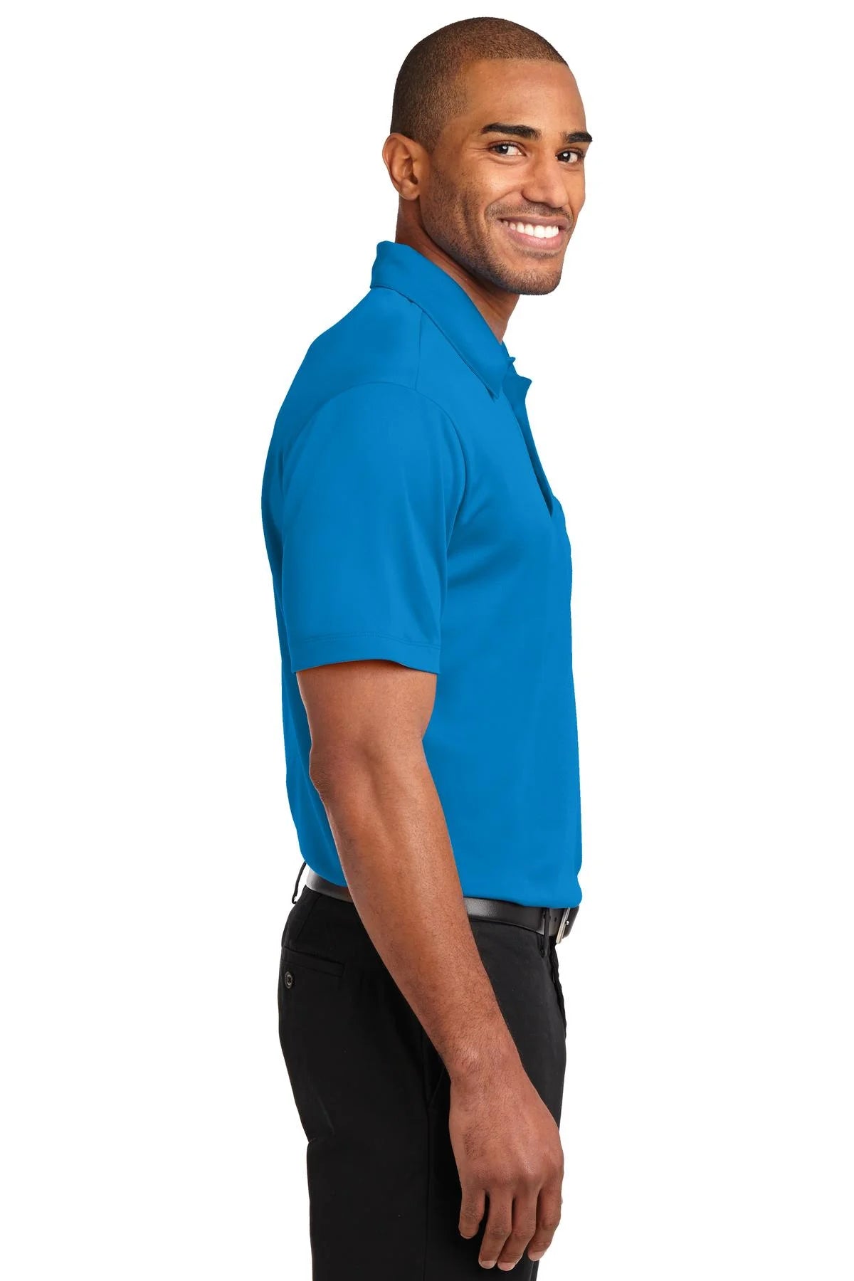 4XL Brilliant Blue Performance Pocket Polo U4960