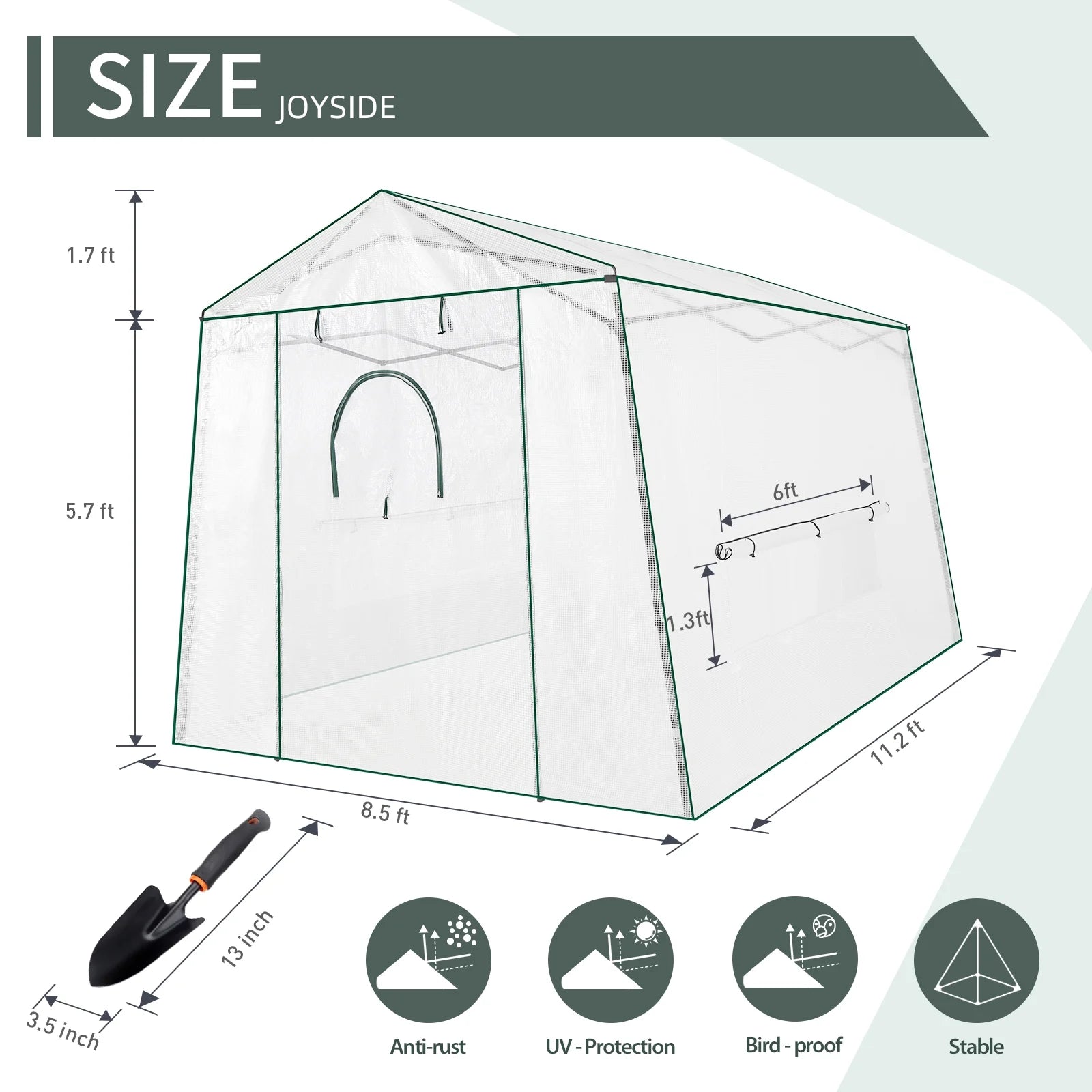 White Pop-up PVC Greenhouse Z7318