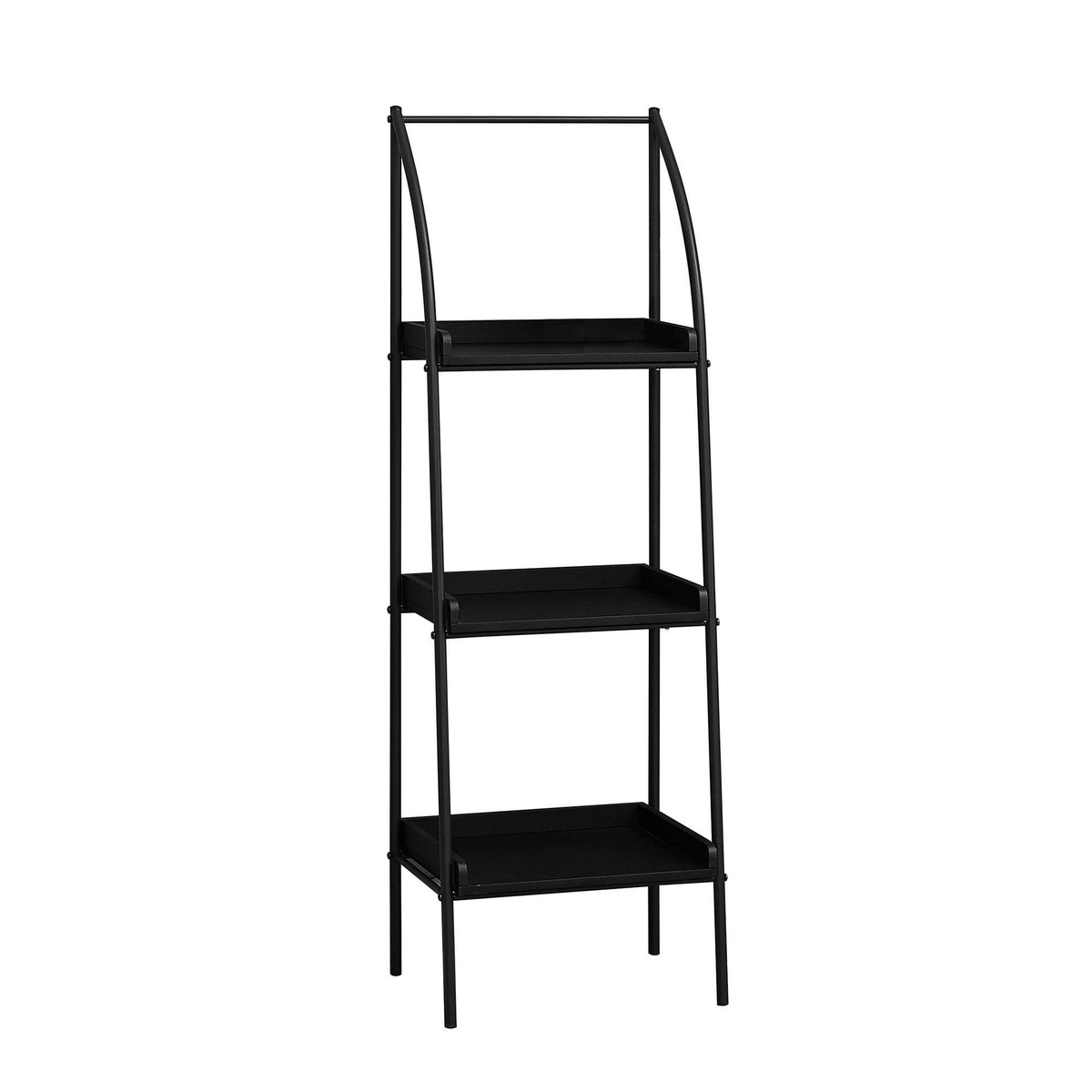 Black Metal Bookcase W845
