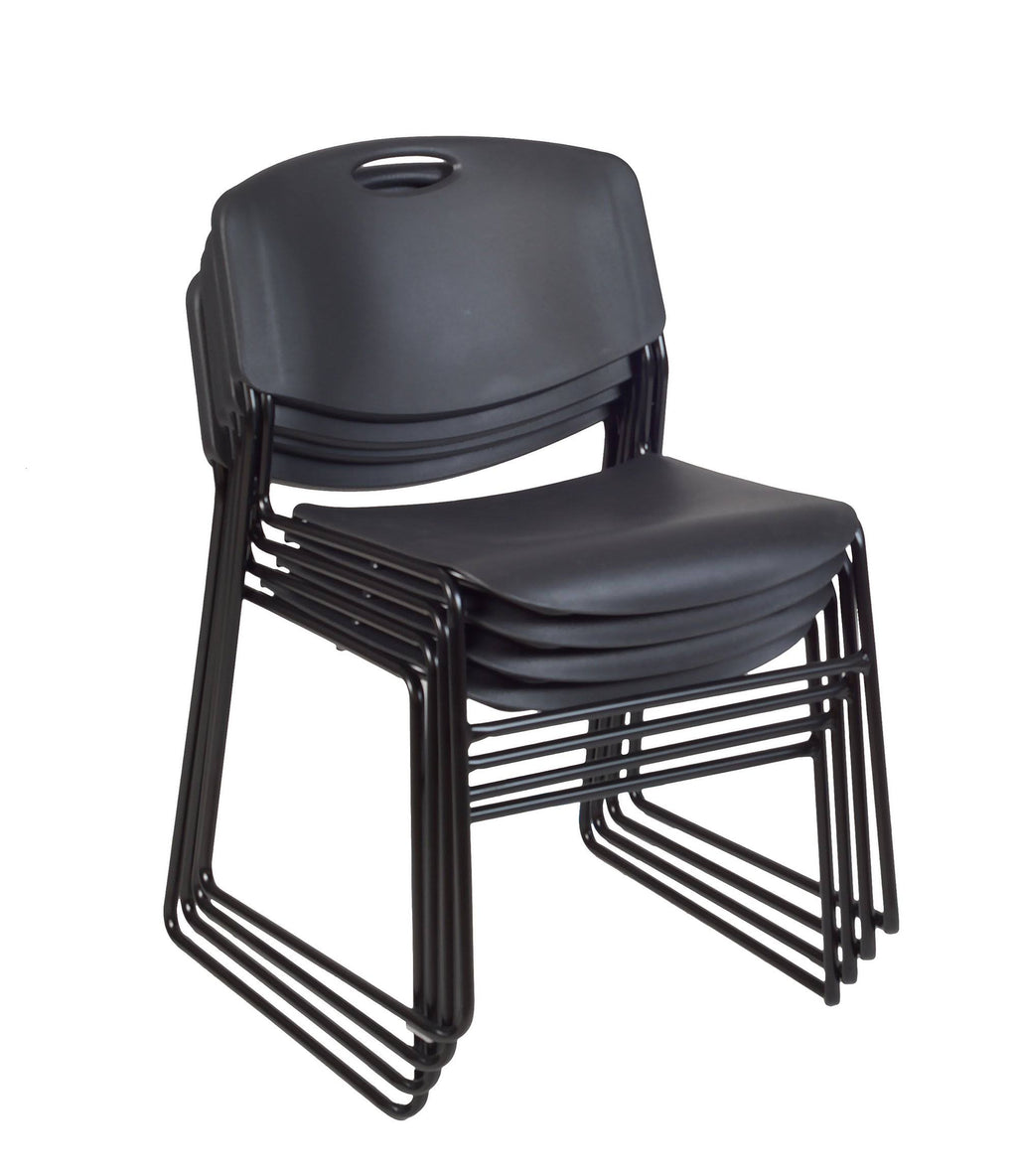 Square Breakroom Table with 4 Stack Chairs H8697