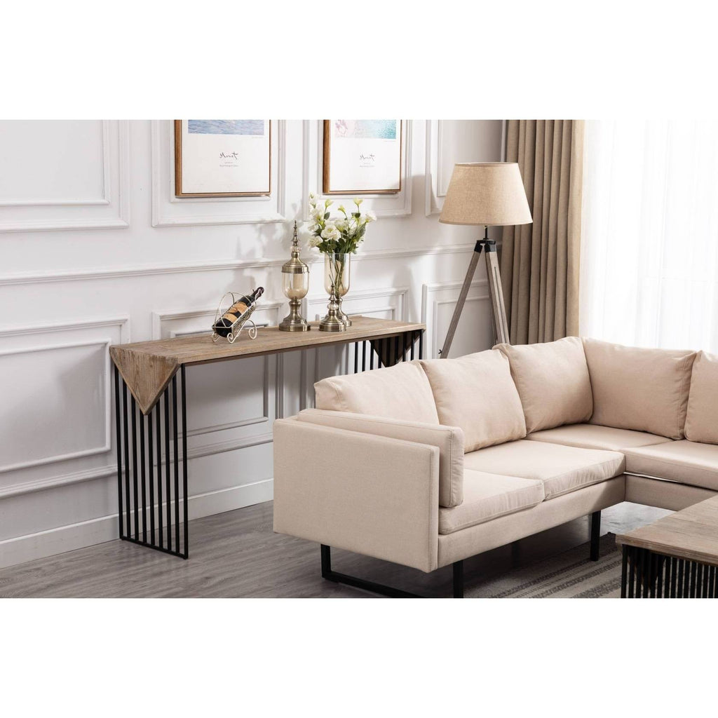 Natural Gray Console Table G102