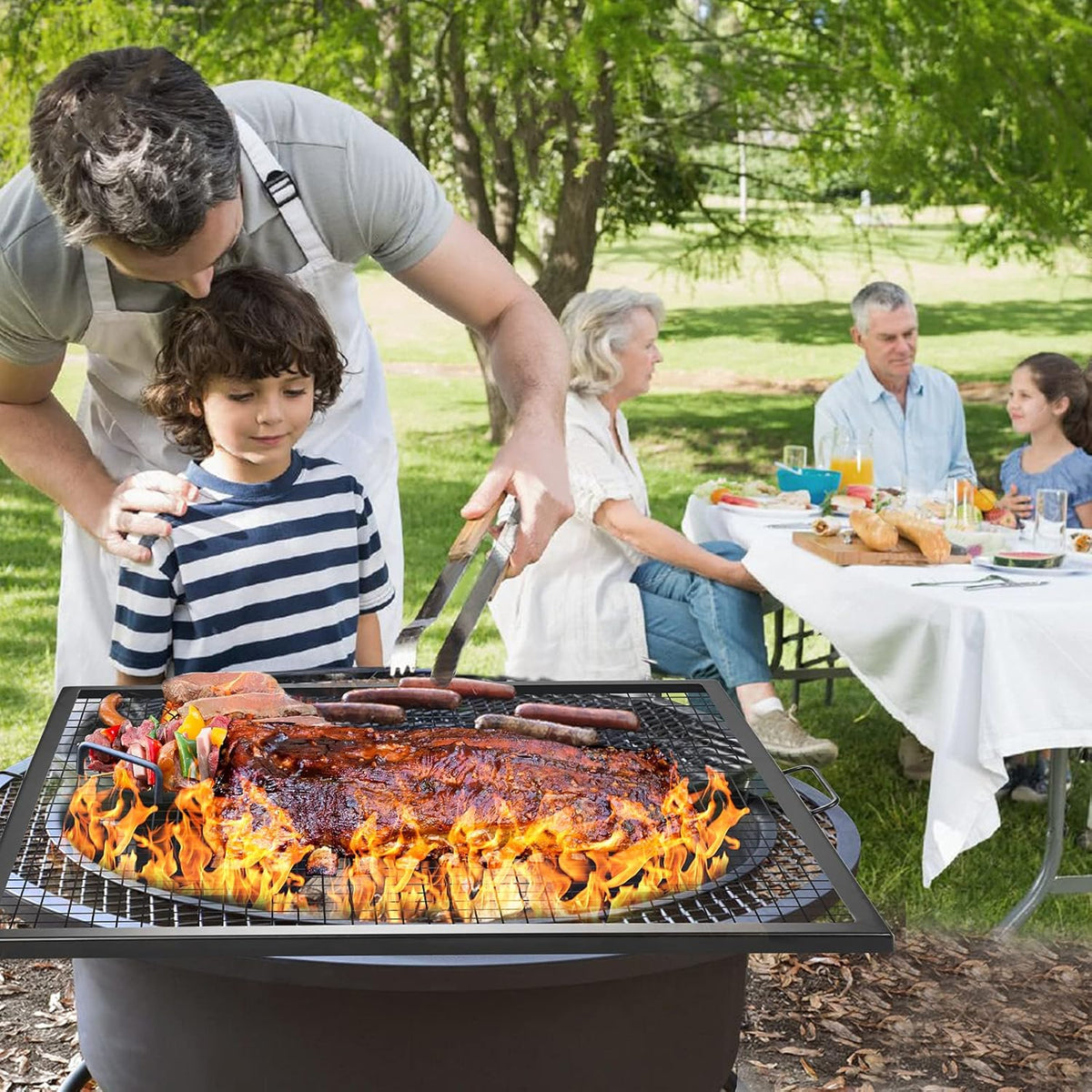 30 inch Steel Campfire BBQ Grill Grate V763501