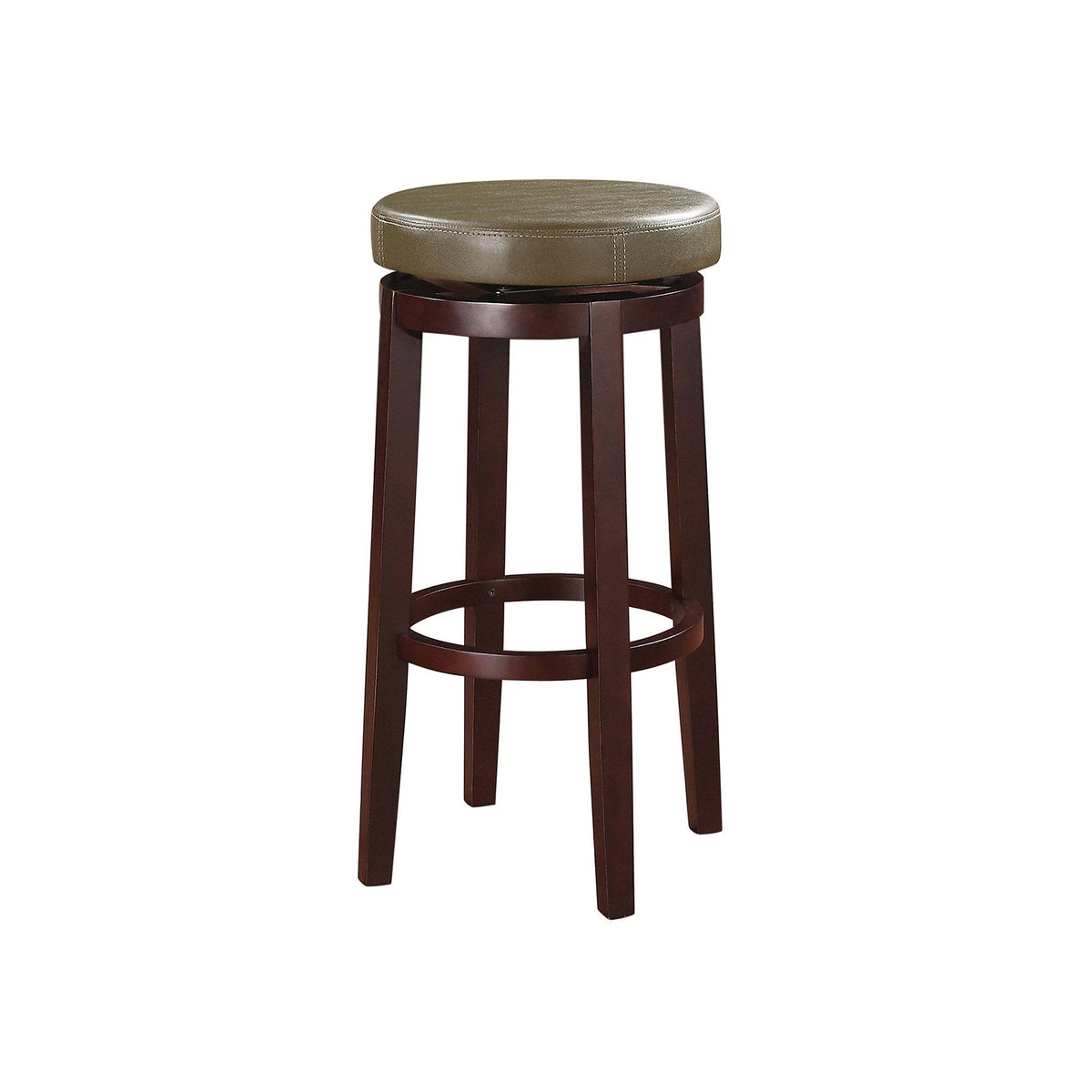 Green Swivel Backless Bar Stool L79323
