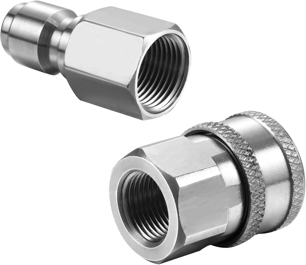 8 Sets NPT 3/8 Inch Stainless Steel Quick Hose Connector Fittings E425704