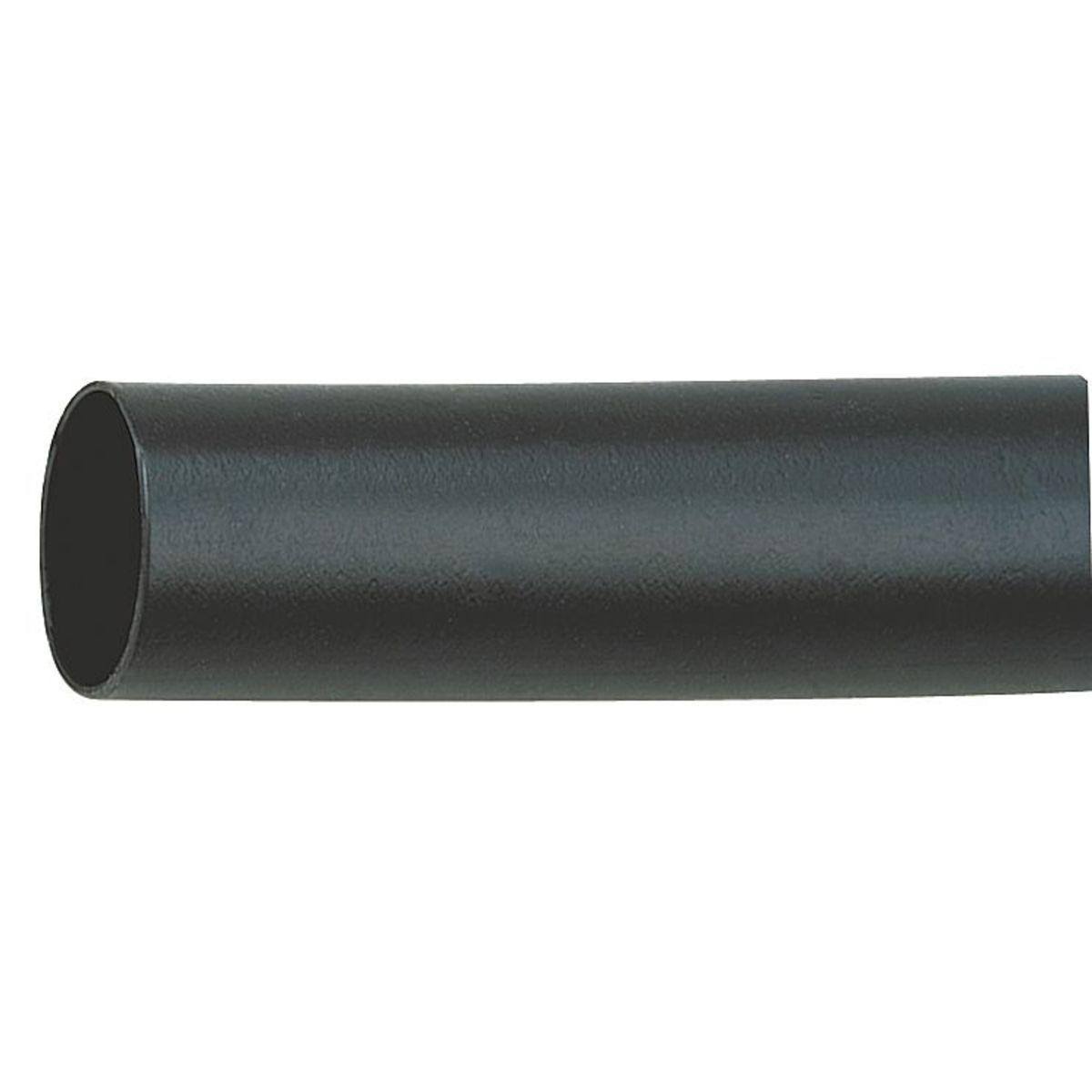 25 ft Thin Wall Heat Shrink Tubing, Flexible PVC, Shrink Ratio 2:1 Black G138725