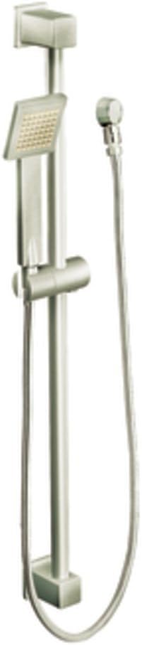Chrome Handheld Shower with 30-Inch Slide Bar and 69-Inch Metal Hose L2381
