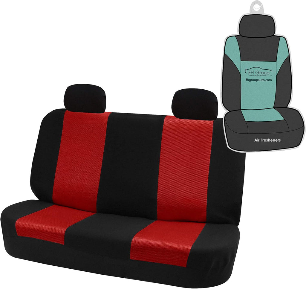 Black Cloth High Back Car Seat Covers Front Set Pack of 2 W60262