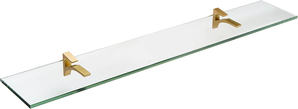 Glass Cardinal Glass Shelf, Chrome, 12 x 36 T188