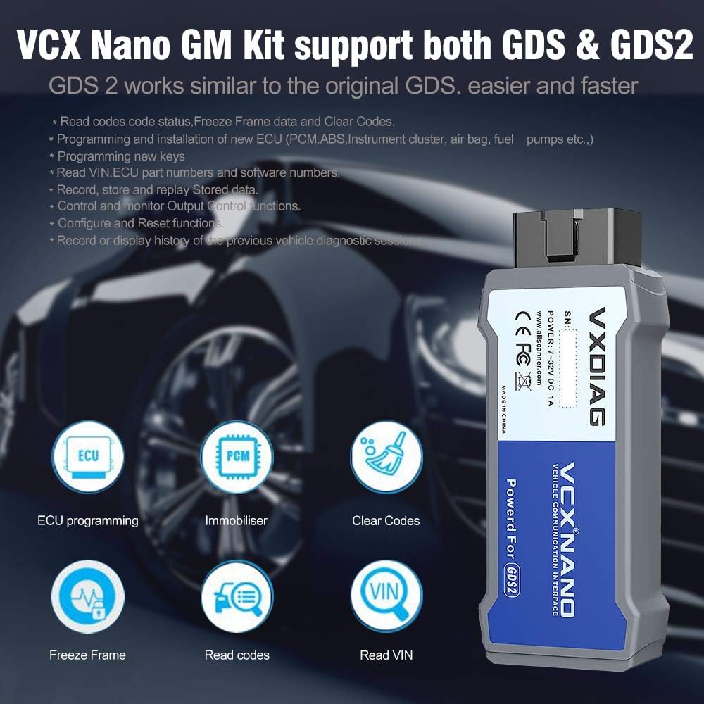 VCX Nano Diagnostic Tool for GM/OPEL with GDS2 and Tech2WIN P660546