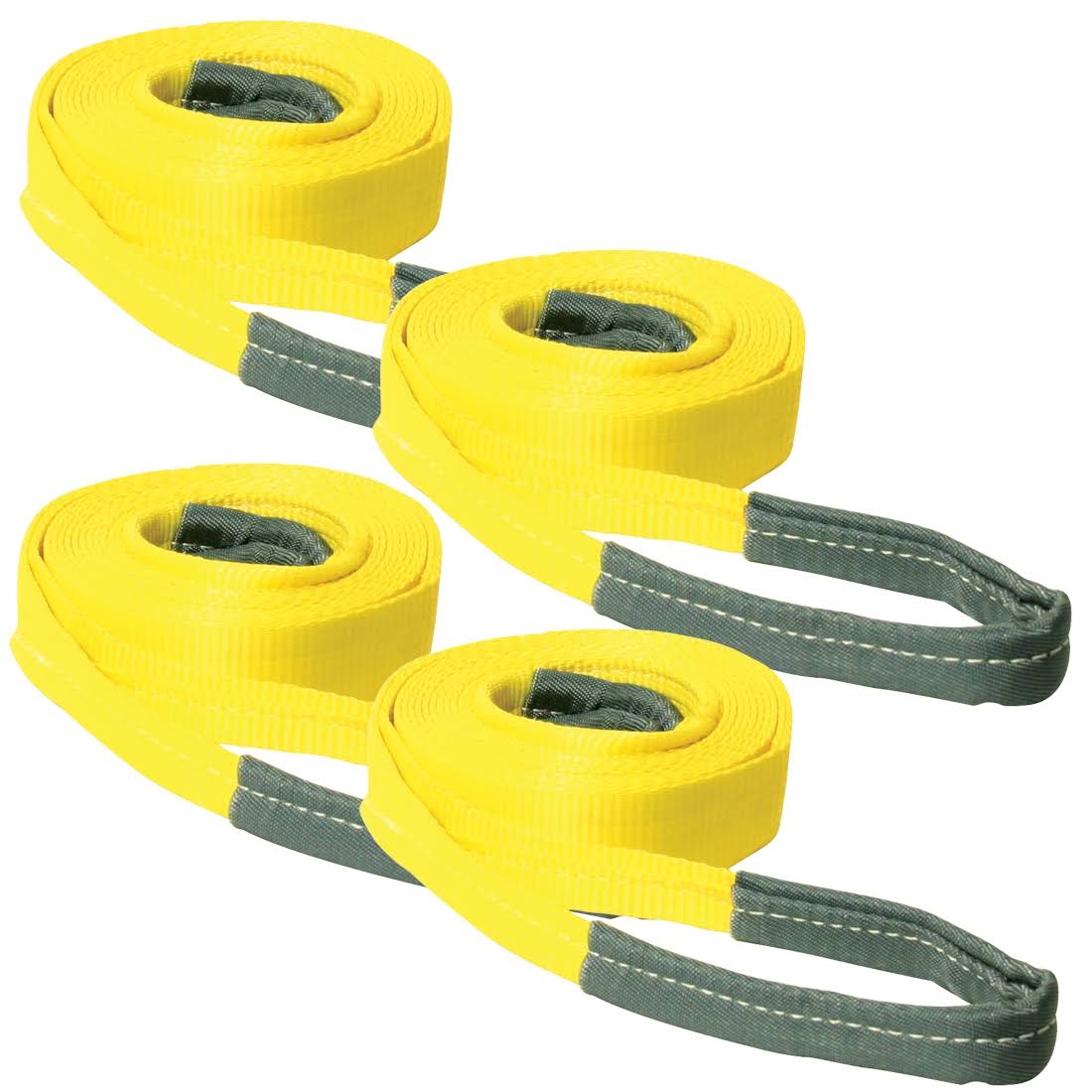 Tow Strap Kit - 5,000 Pound Towing Capacity - 2 inch x 20 Foot Tow Straps and 2 inch x 30 Foot Tow Straps B90216