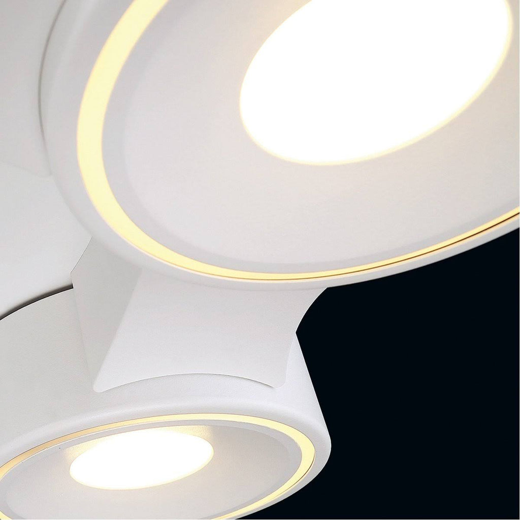 White 4 Light LED Surface Mount X6732