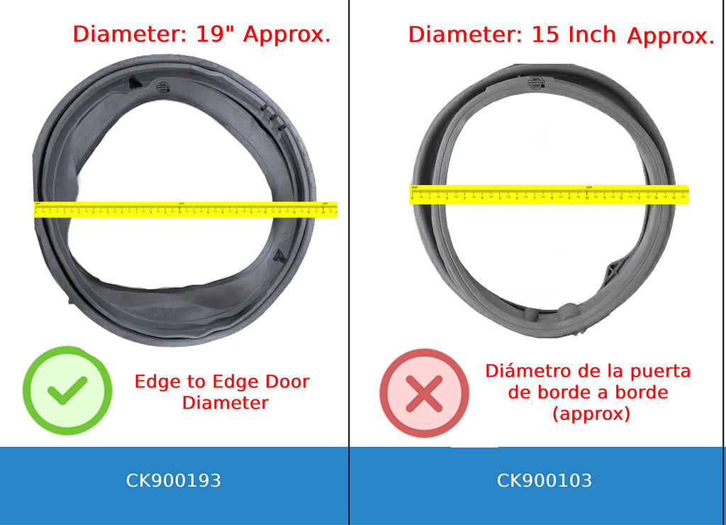 Washer Bellow Door Boot Seal 19" Diameter I857814