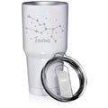 White Glitter 30 oz Stainless Steel Vacuum Insulated Tumbler R161376