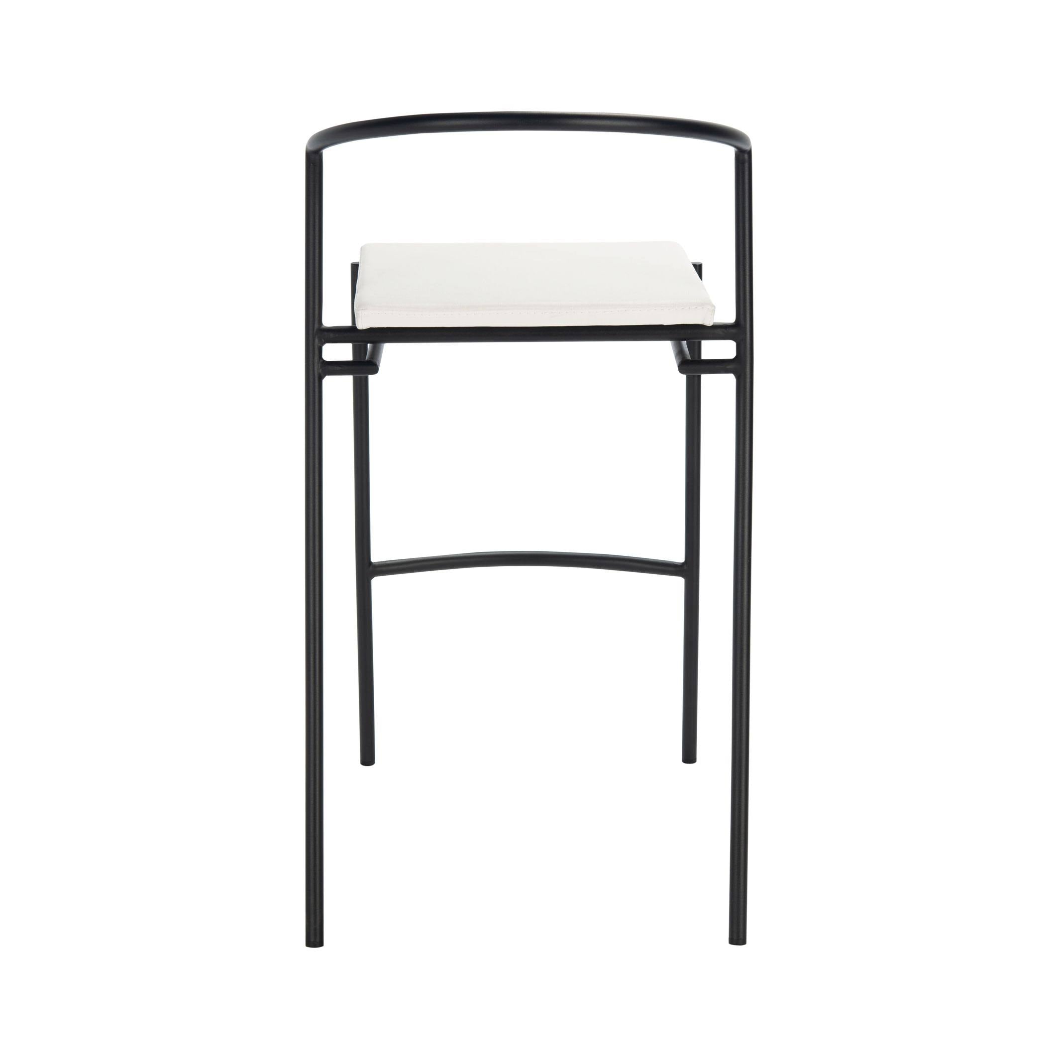 26-inch Counter Stool White/Black Z100