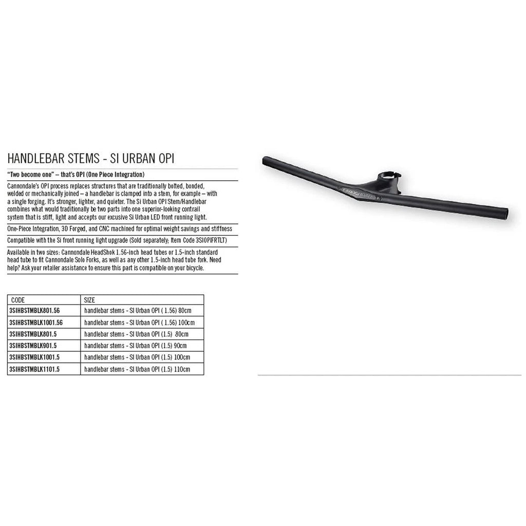 Black 1.5 80cm Bicycle Handlebar/Stem N603234