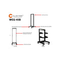 45U 2 Post Open Frame Rack X733