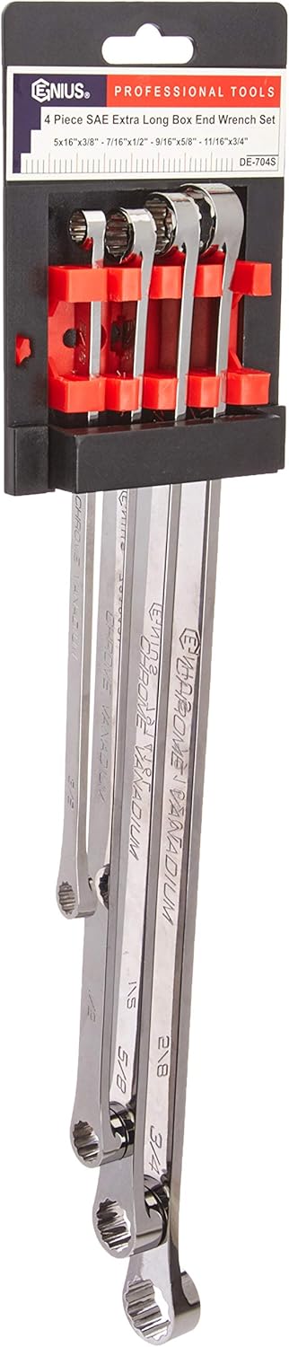 4PC SAE Extra Long Box End Wrench Set X3766