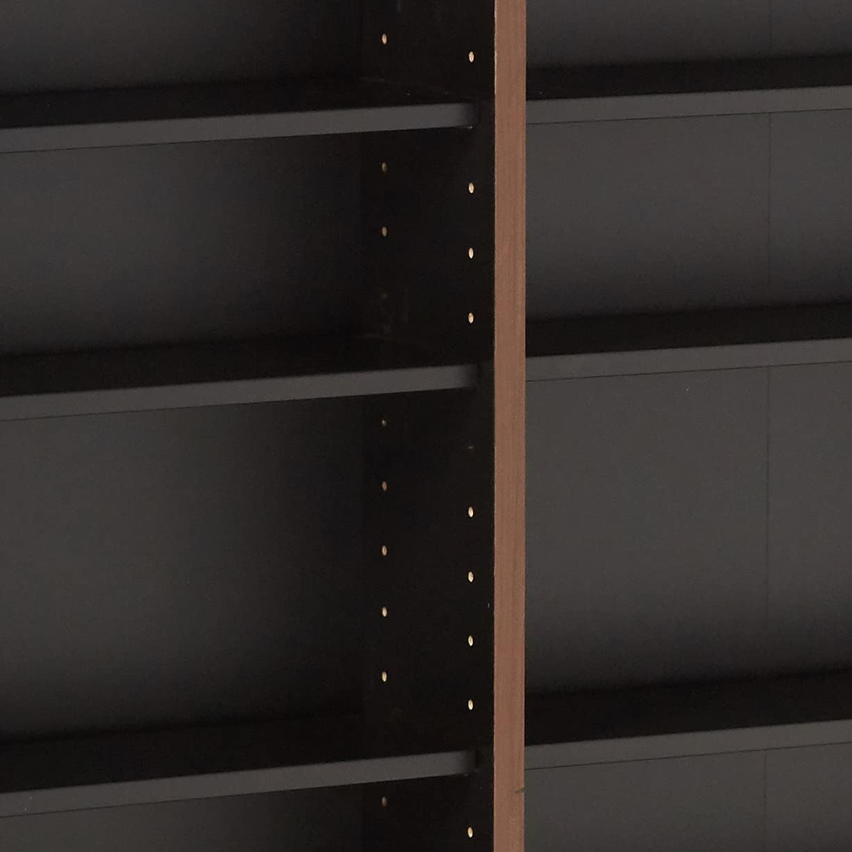 Triple Width Wall Storage Cabinet, Cherry and Black V4780