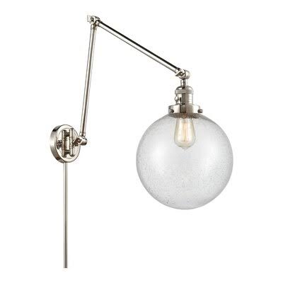 Polished Nickel Swing Arm Lamp A83250