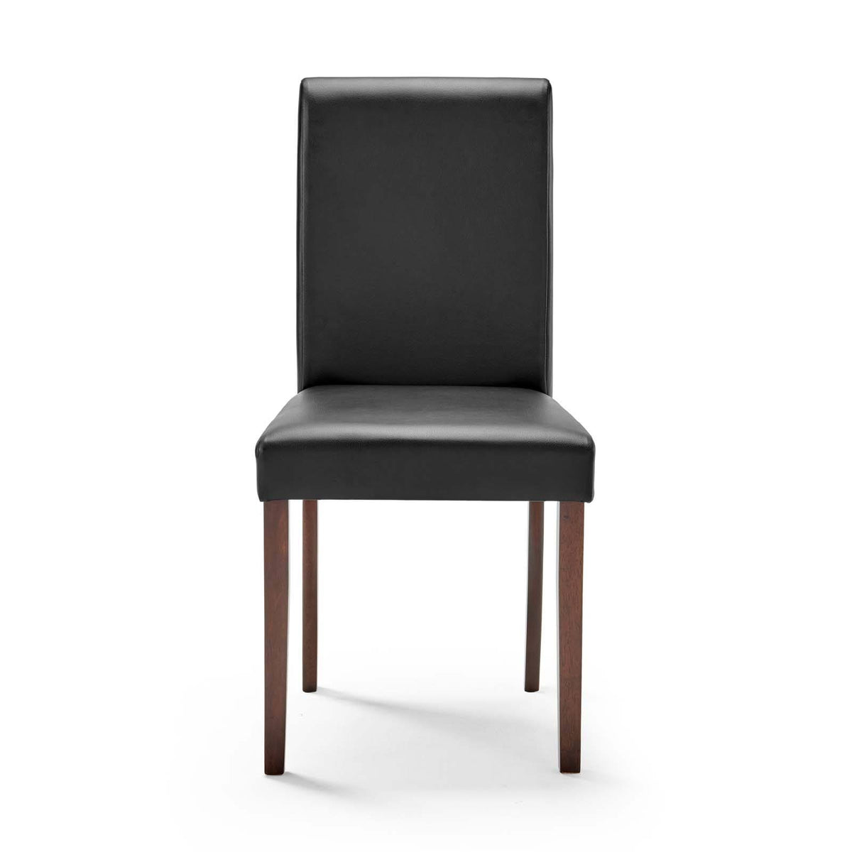 7 Piece Faux Leather Dining Set Cappuccino Black N84317