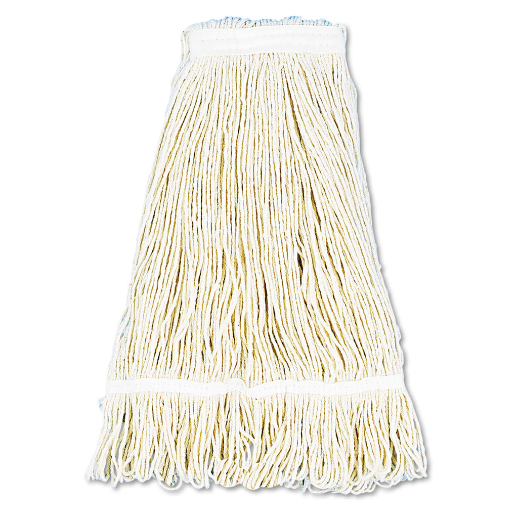 24 oz White Cotton Wet Mop Head, 12/Carton E90256