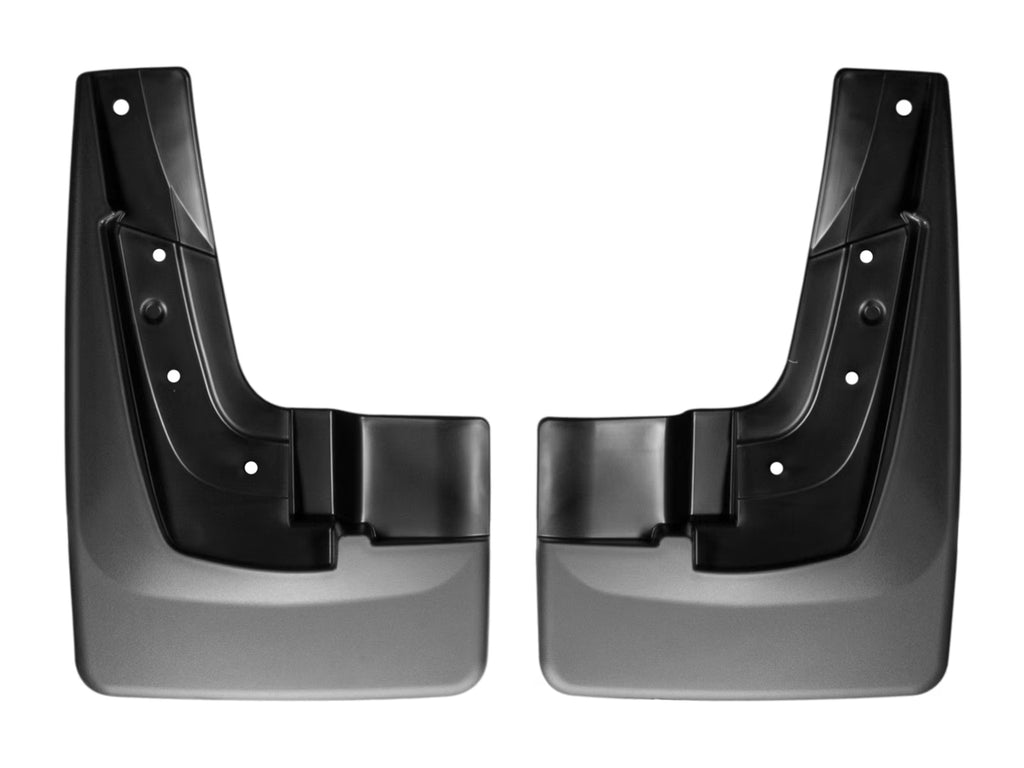Black No Drill Splash Guard MudFlaps Front Pair W12897