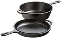 10.25 Black Cast Iron Combo Cooker Pack of 2 E580566