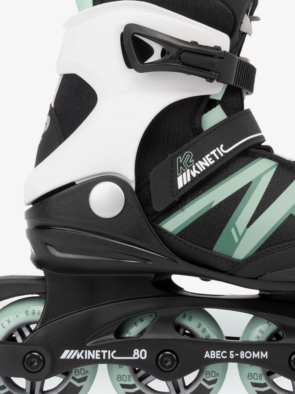 Women's Kinetic 80 Pro Inline Skates Black Sage Size 11 US 44.5 EU A8915