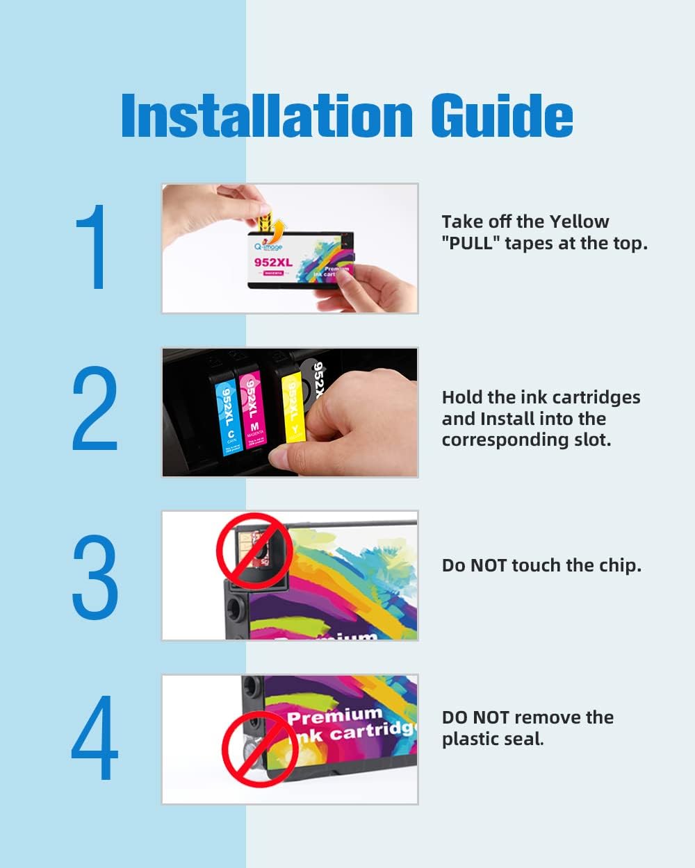 952XL Ink Cartridges High Yield 5 Pack (2 Black, 1 Cyan, 1 Magenta, 1 Yellow) L951