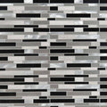 12 in. x 12 in. x 4 mm Glass Stone and Metal Mesh-Mounted Mosaic Tile J7189
