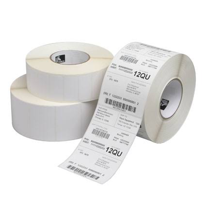2 in x 1.25 in Zebra Direct Thermal Polypro 4000D Polypropylene Labels, 0.75 in Core, 380 Labels/Roll, 12 Rolls/Carton A79746